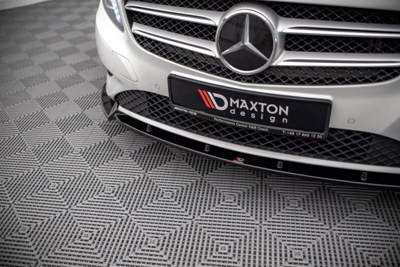 Maxton Front Ansatz V.1 für Mercedes-Benz A W176 schwarz Hochglanz ME-A-176-FD1-G