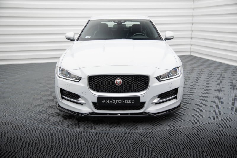 Maxton Front Ansatz V.2 Jaguar XE R-Sport X760 schwarz Hochglanz JA-XE-1-RSPORT-FD2-G