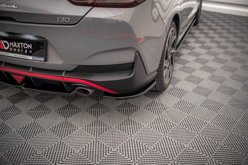 Maxton Heck Ansatz Flaps Diffusor Hyundai I30 Fastback N-Line Mk3 Facelift schwarz Hochglanz HY-I30-3F-NLINE-FB-RSD1-G