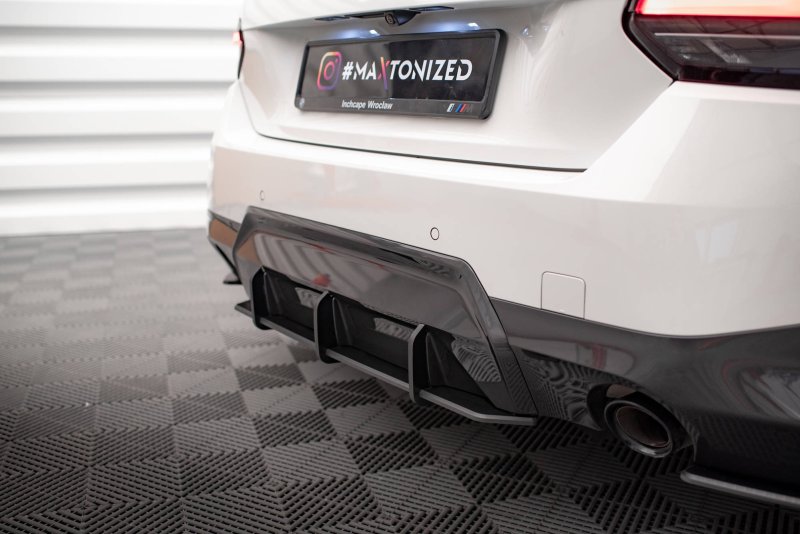 Maxton Street Pro Heckschürze für BMW 2 Coupe M-Paket G42 BM242MPACKCNC-RS1B+BRBI