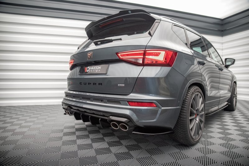 Preview: Maxton Heck Ansatz Flaps Diffusor für Cupra Ateca schwarz Hochglanz CU-AT-1-RSD1-G