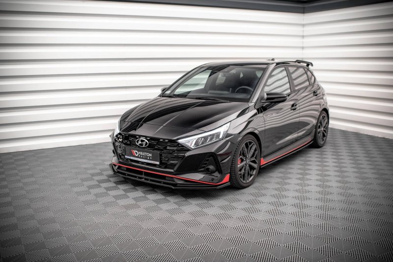 Maxton Seitenschweller Ansatz für Hyundai I20 N Mk3 schwarz Hochglanz HY-I20-3-N-SD1-G