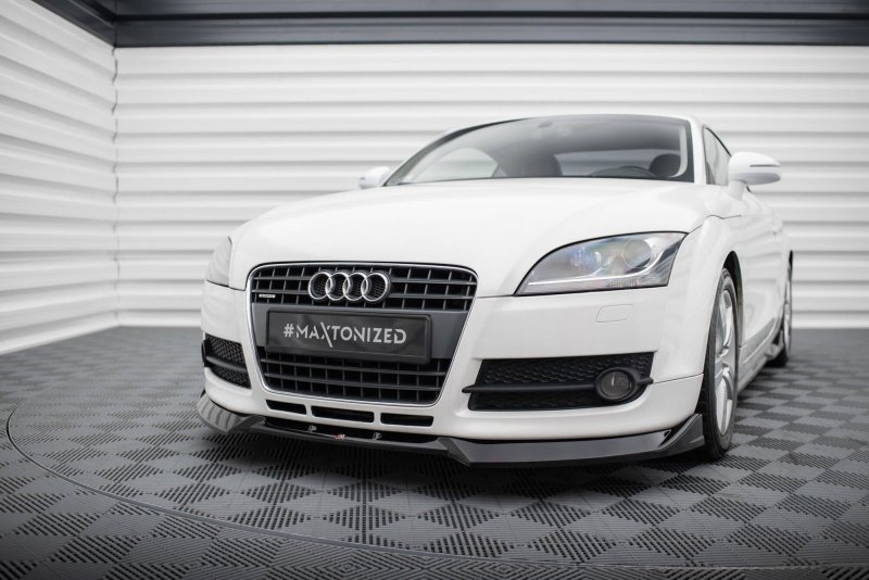 Maxton Front Ansatz V.3 Audi TT 8J schwarz Hochglanz AU-TT-2-FD3-G