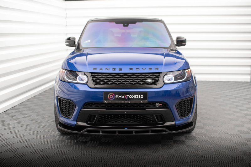 Maxton Front Ansatz V.2 für Land Rover Range Rover Sport SVR Mk2 schwarz Hochglanz LR-RR-SPORT-2-SVR-FD2G+FD2R-G