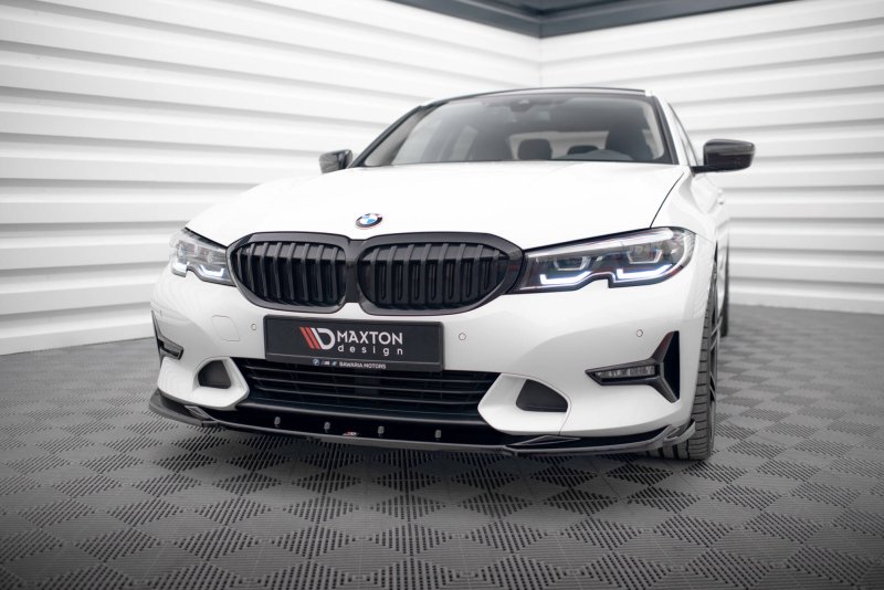 Maxton Front Ansatz V.2 BMW 3er Sport Line G20 / G21 schwarz Hochglanz BM-3-20-SPORT-FD2-G