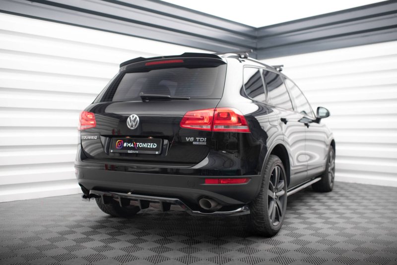 Maxton Spoiler CAP Abrisskante VW Touareg Mk2 schwarz Hochglanz VW-TO-2-CAP1-G