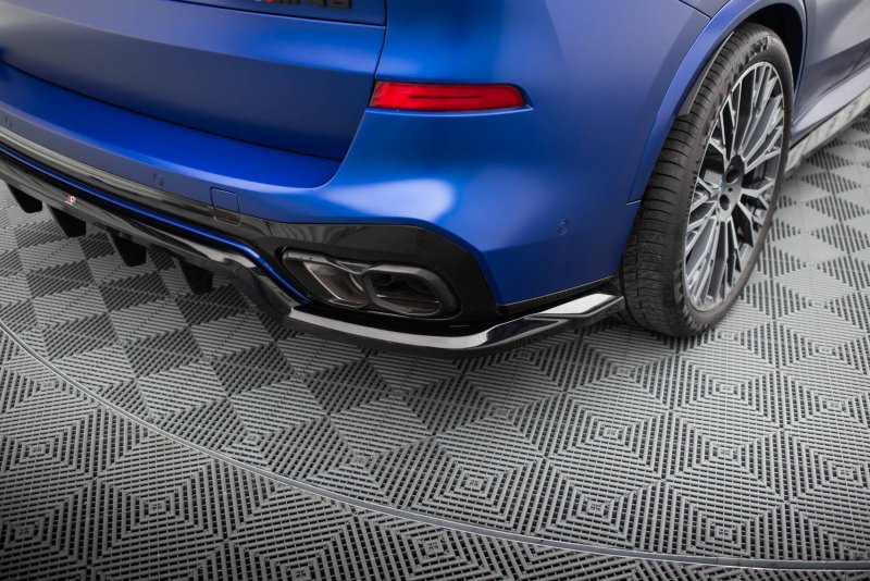 Maxton Mittlerer Cup Diffusor Heck Ansatz V.1 BMW X5 M-Paket G05 Facelift schwarz Hochglanz BM-X5-05F-MPACK-RD1G+RD3-G