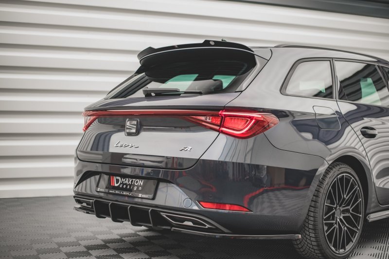 Maxton Spoiler CAP für Seat Leon FR ST Mk4 schwarz Hochglanz SE-LE-4-FR-ST-CAP1-G