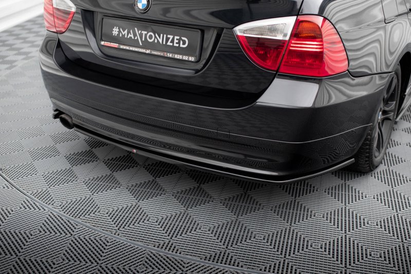 Maxton Heck Ansatz Flaps Diffusor BMW 3er Touring E91 schwarz Hochglanz BM-3-91-RSD2-G