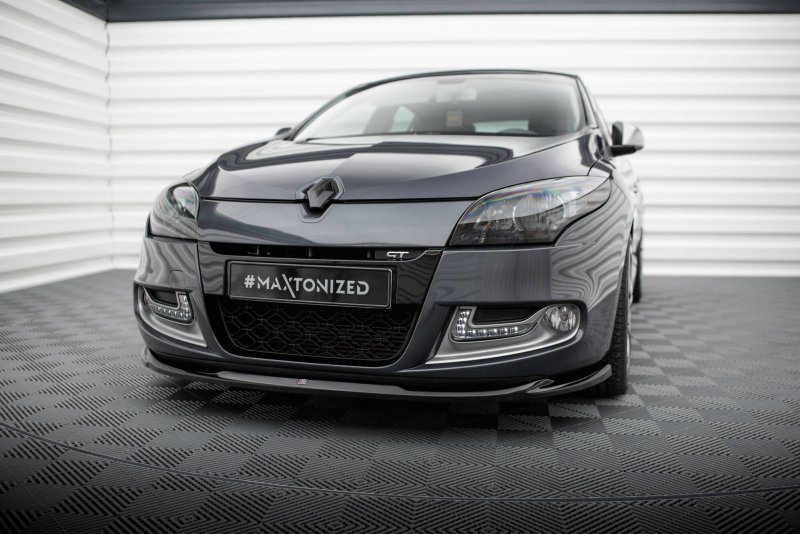Maxton Front Ansatz V.2 Renault Megane GT Mk3 Facelift schwarz Hochglanz RE-ME-3-GT-FD2-G