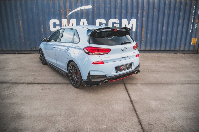 Maxton Heck Ansatz Flaps Diffusor +Flaps für V.6 Hyundai I30 N Mk3 Hatchback HY-I30-3-N-RSD6G+RS
