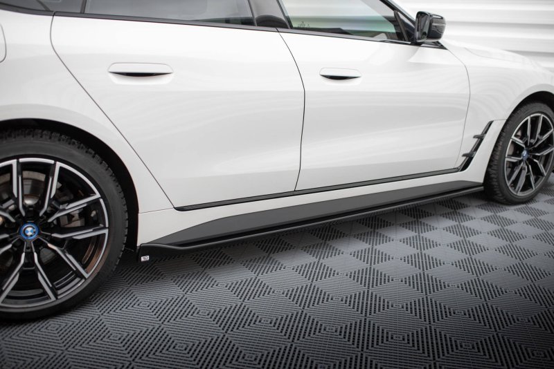 Maxton Seitenschweller Ansatz für V.1 für BMW i4 M-Paket G26 schwarz Hochglanz BM-I4-G26-MPACK-GC-SD1-G