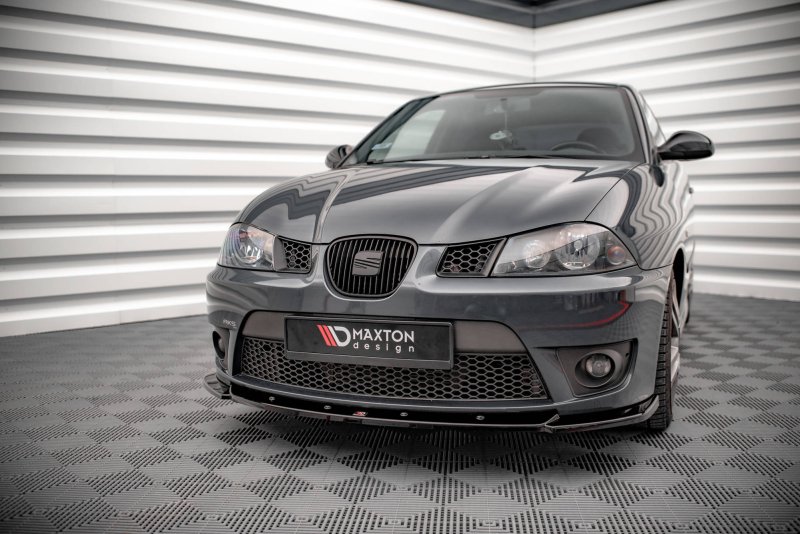 Maxton Front Ansatz V.2 für Seat Ibiza Cupra Mk3 schwarz Hochglanz SE-IB-3-CU-FD2-G