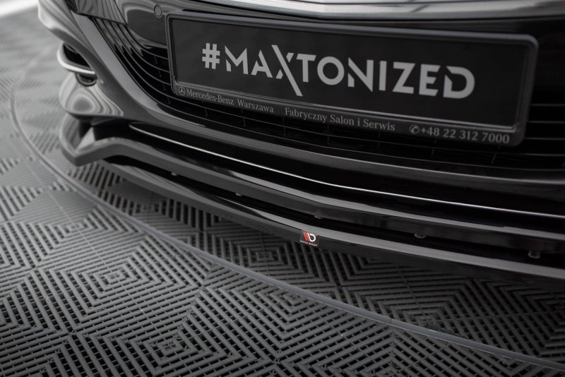 Preview: Maxton Front Ansatz V.2 Mercedes-Benz S W222 schwarz Hochglanz ME-S-222-FD2G+FD2R-G