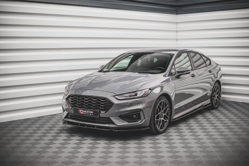 Maxton Front Ansatz V.2 für Ford Mondeo ST-Line Mk5 Facelift schwarz Hochglanz FO-MO-5F-STLINE-FD2-G