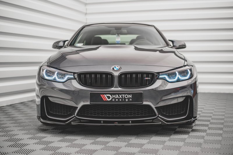 Maxton Front Ansatz für BMW M4 F82 schwarz Hochglanz BM-4-82-M-FD1-G