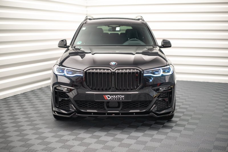 Maxton Front Ansatz V.2 für BMW X7 M G07 schwarz Hochglanz BM-X7-07-M-FD2-G