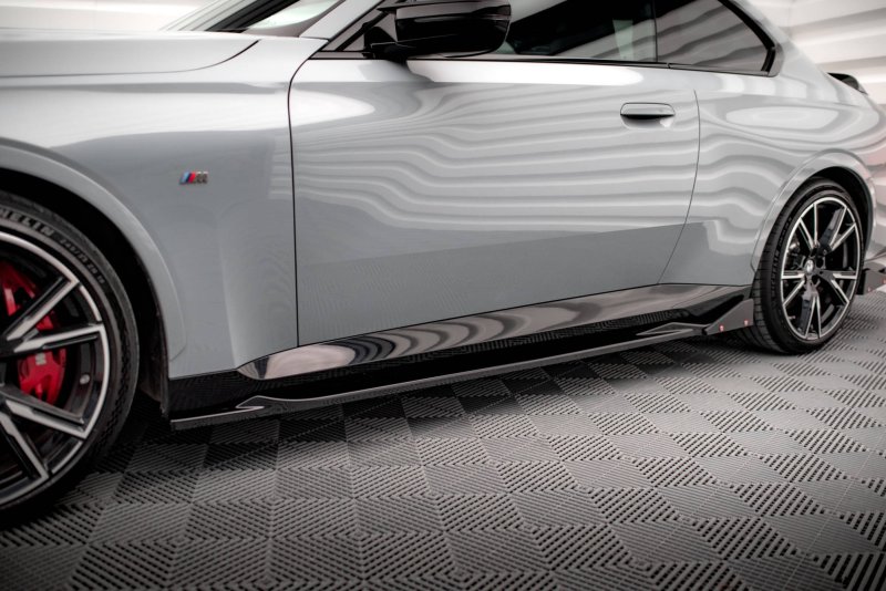 Maxton Seitenschweller Ansatz für V.2 für + Flaps BMW 2 Coupe M-Paket / M240i G42 BM-2-42-MPACK-SD2G+SF1B