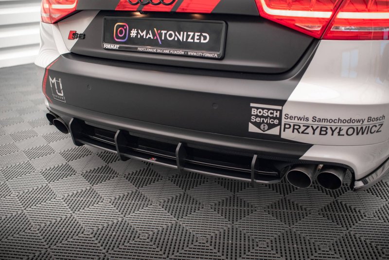 Maxton Street Pro Heckschürze für Audi S8 D4 AUA8D4SLINECNC-RS1BRB