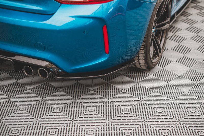 Maxton Heck Ansatz Flaps Diffusor V.3 für BMW M2 F87 schwarz Hochglanz BM-2-87-M-RSD3-G