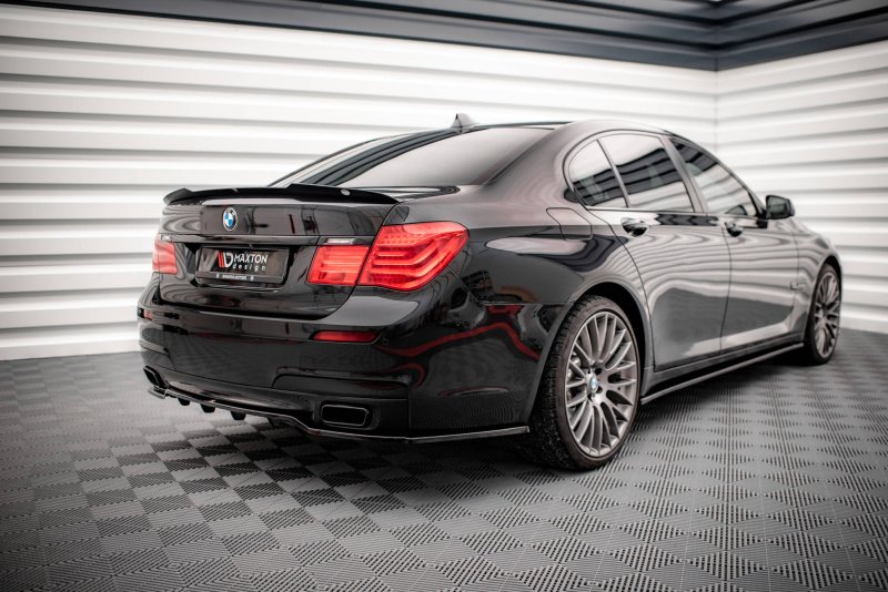 Maxton Mittlerer Diffusor Heck Ansatz DTM Look für BMW 7 M-Paket F01 schwarz Hochglanz BM-7-01-MPACK-RD1G+RD2-G