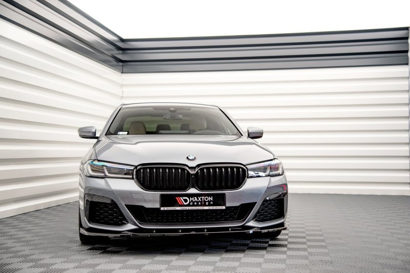 Maxton Front Ansatz V.2 für BMW 5er G30 Facelift M-Paket schwarz Hochglanz BM-5-G30F-MPACK-FD2-G