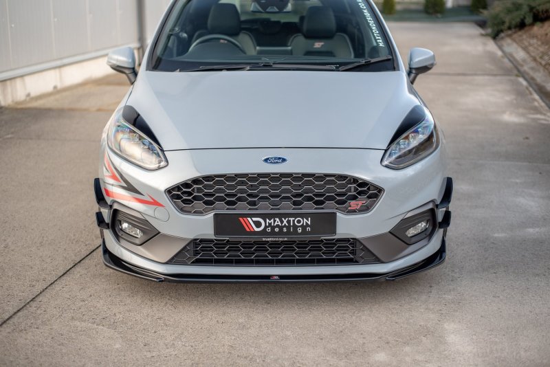 Maxton Front Ansatz V.4 für Ford Fiesta Mk8 ST / ST-Line schwarz Hochglanz FO-FI-8-ST-FD1-G