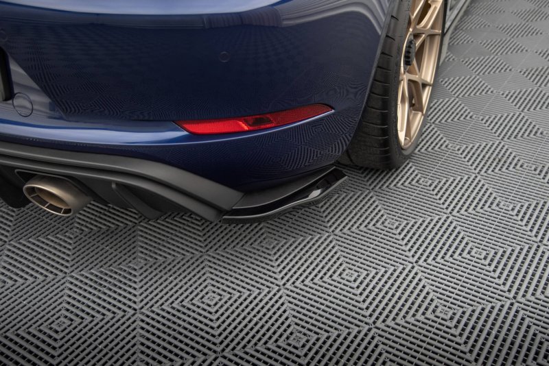 Maxton Heck Ansatz Flaps Diffusor Porsche 718 Cayman GT4 RS 982c schwarz Hochglanz PO-CA-718-GT4-RS-RSD1-G