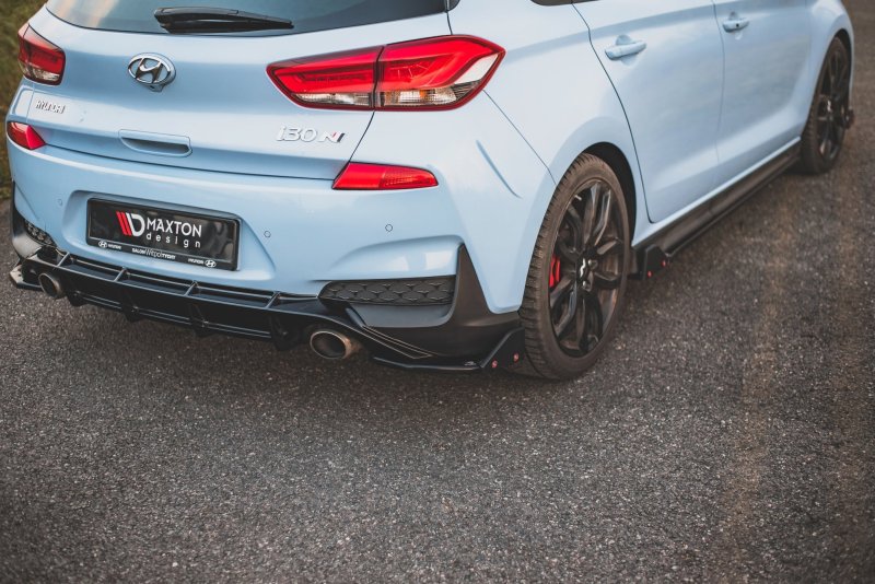 Maxton Heck Ansatz Flaps Diffusor +Flaps für V.7 Hyundai I30 N Mk3 Hatchback HY-I30-3-N-RSD7G+RS