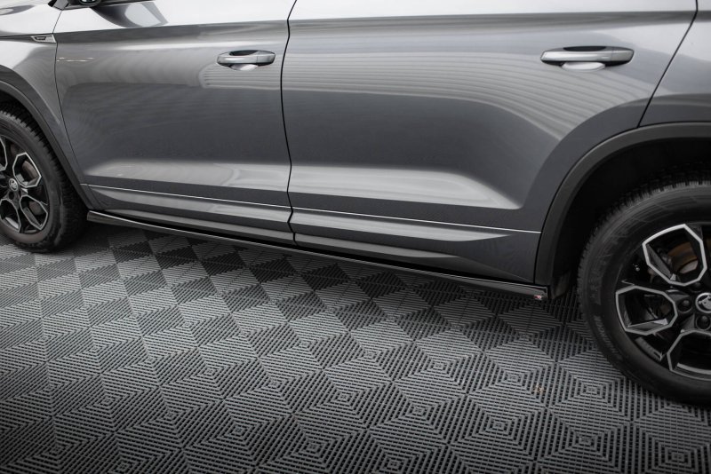 Maxton Seitenschweller Ansatz Skoda Kodiaq Sportline Mk1 Facelift schwarz Hochglanz SK-KO-1F-SL-SD1-G