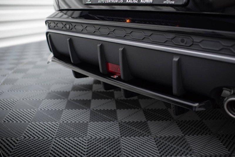 Maxton Mittlerer Cup Diffusor Heck Ansatz Hyundai Kona N-Line Mk2 schwarz Hochglanz HY-KO-2-NLINE-RSD1G+RD1-G