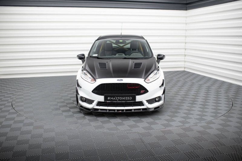 Maxton Front Ansatz V.6 Ford Fiesta ST Mk7 Facelift schwarz Hochglanz FO-FI-7F-ST-FD6-G