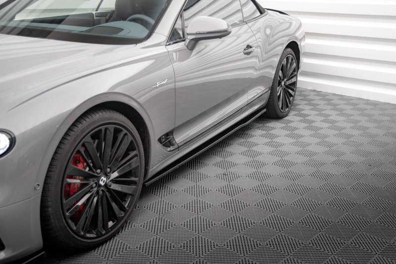 Maxton Seitenschweller Ansatz für Bentley Continental GT Mk3 schwarz Hochglanz BE-CO-3-GT-CA-SD1-G
