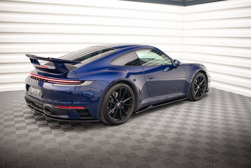 Maxton Seitenschweller Ansatz für V.1 für Porsche 911 Carrera Aero 992 schwarz Hochglanz PO-911-992-CA-AERO-SD1-G