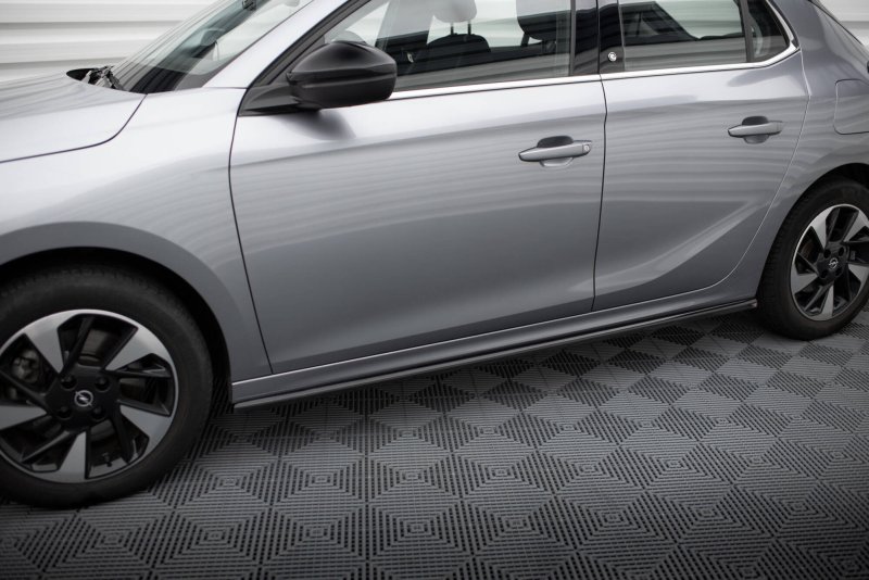 Maxton Seitenschweller Ansatz Opel Corsa F ( Mk6) schwarz Hochglanz OP-CO-F-SD1-G