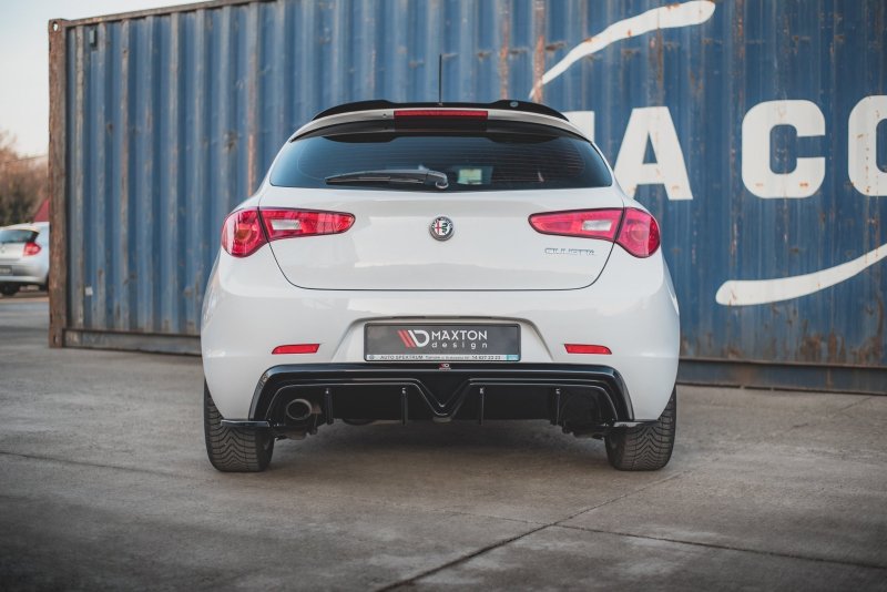 Maxton Diffusor Heck Ansatz für Alfa Romeo Giulietta Facelift (Einzelauspuffversion) AL-GU-1F-RS1GO__