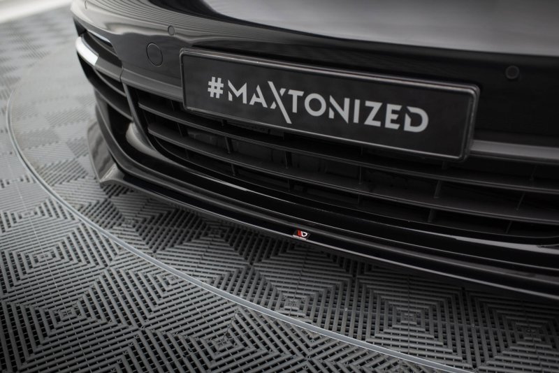 Maxton Front Ansatz V.2 Porsche Panamera E-Hybrid / Panamera 4S 971 schwarz Hochglanz PO-PA-971-H-FD4-G