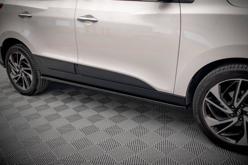Maxton Seitenschweller Ansatz für Hyundai ix35 Mk1 schwarz Hochglanz HY-IX35-1-SD1-G