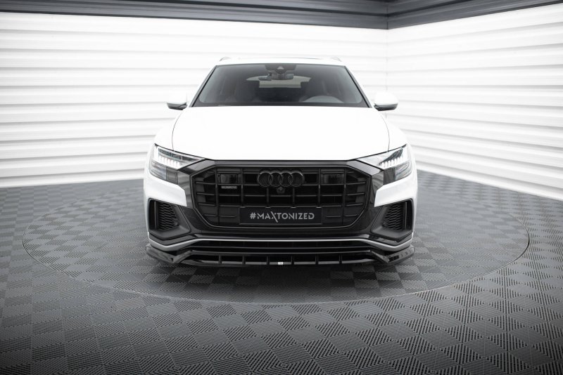 Preview: Maxton Front Ansatz V.2 Audi SQ8 / Q8 S-Line Mk1 schwarz Hochglanz AU-SQ8-1-FD1G+FD1R-G