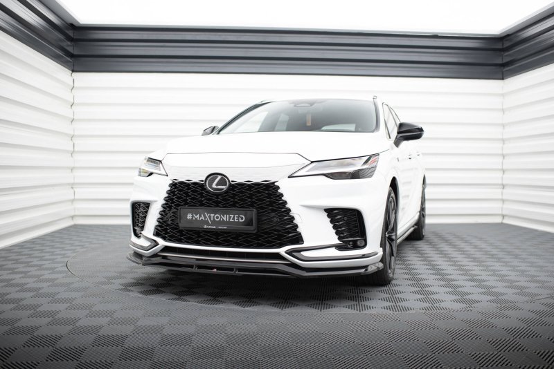Preview: Maxton Front Ansatz Lexus RX F-Sport Mk5 schwarz Hochglanz LE-RX-5-FSPORT-FD1G+FD1R-G