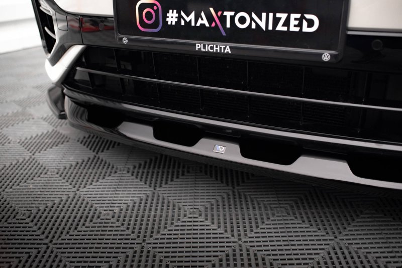 Maxton Front Ansatz V.2 für Volkswagen T-Roc R Mk1 Facelift schwarz Hochglanz VW-T-ROC-1-R-FD2-G