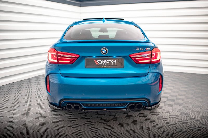 Maxton Mittlerer Diffusor Heck Ansatz für BMW X6 M F86 schwarz Hochglanz BM-X6-F86-M-RD1-G