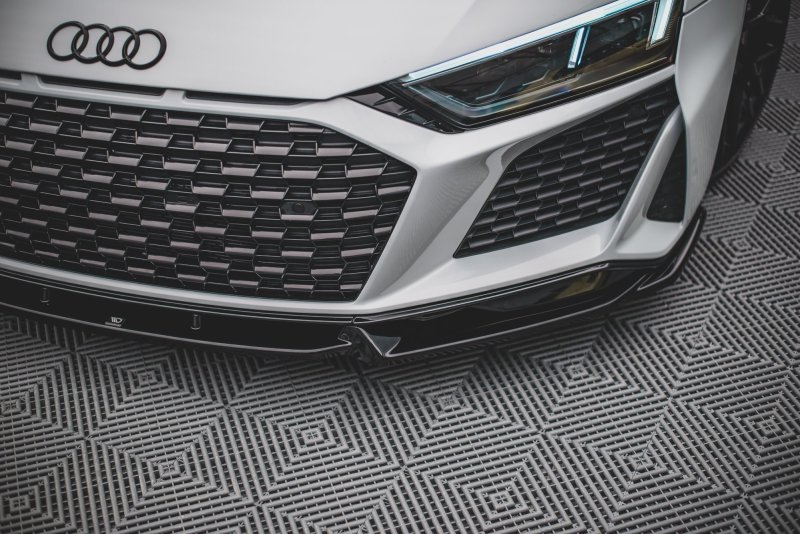 Maxton Front Ansatz V.1 für Audi R8 Mk2 Facelift schwarz Hochglanz AU-R8-2F-FD1G+FD1R-G