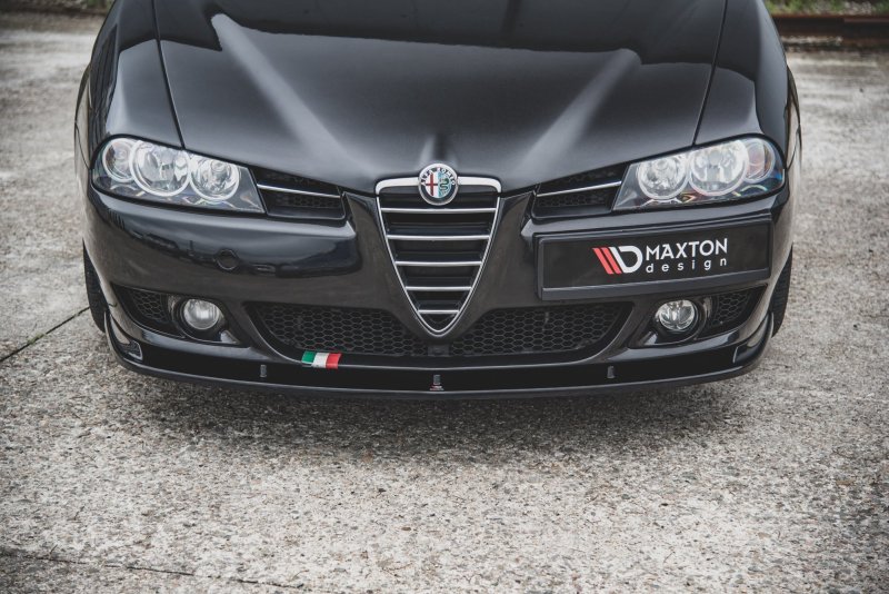 Maxton Front Ansatz für Alfa Romeo 156 Facelift schwarz Hochglanz AL-156F-FD1-G