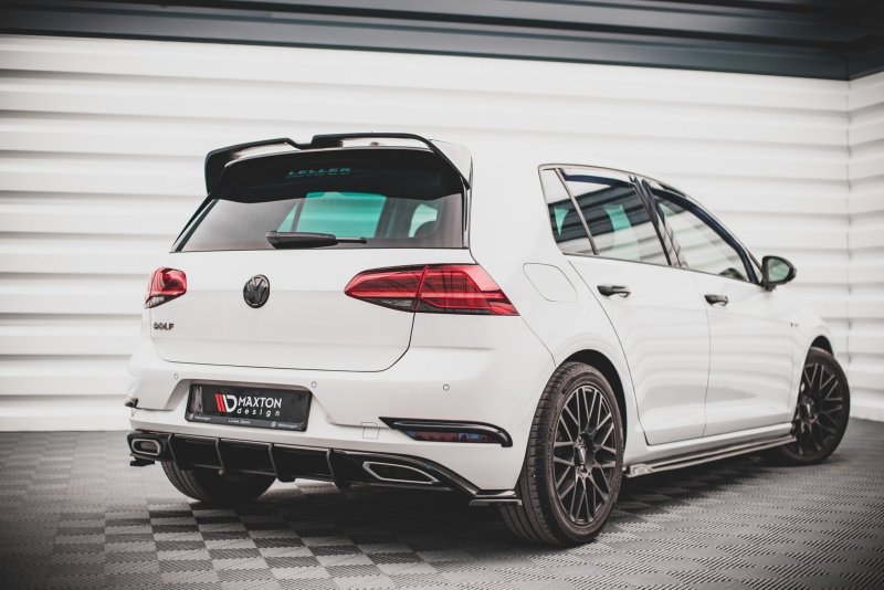 Maxton Rennen Street Pro Heckschürze für Volkswagen Golf R-Line Mk 7 Facelift VWGO7FRLINECNC-RS1B+BRBI