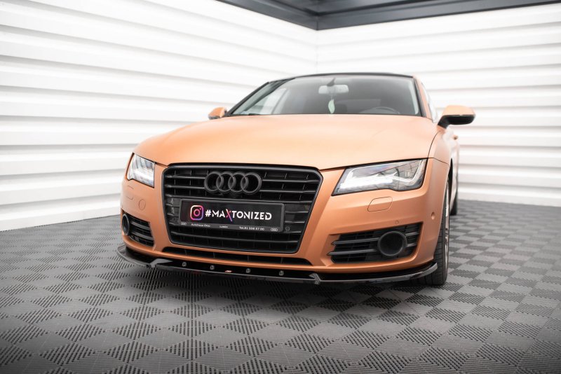 Maxton Front Ansatz V.2 Audi A7 C7 schwarz Hochglanz AU-A7-C7-FD2-G