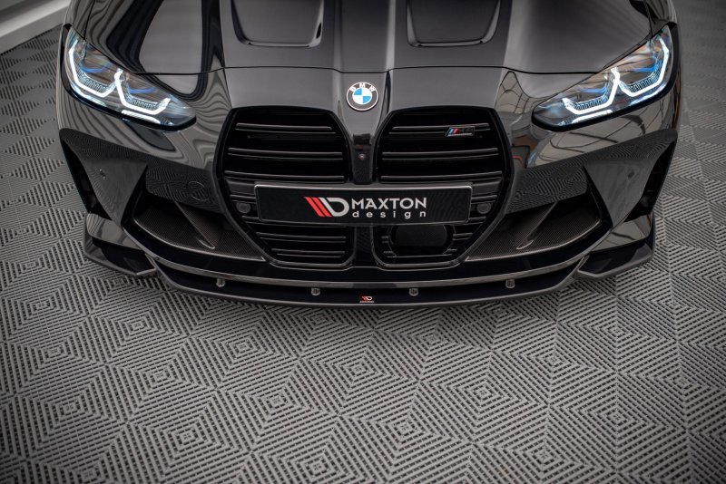 Maxton Front Ansatz V.2 für BMW M4 G82 schwarz Hochglanz BM-4-G82-M-FD2-G