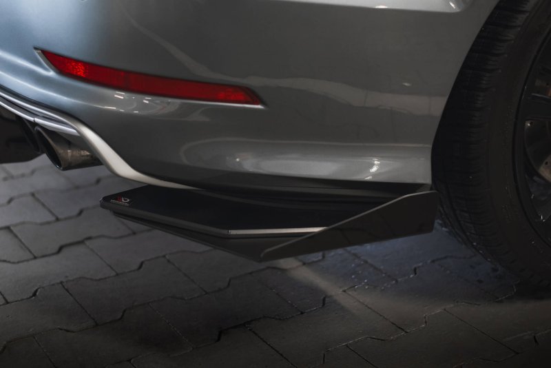 Maxton Hintere Seiten Flaps Audi S3 Limousine 8V schwarz Hochglanz AUS33SCNC-RSF1-G