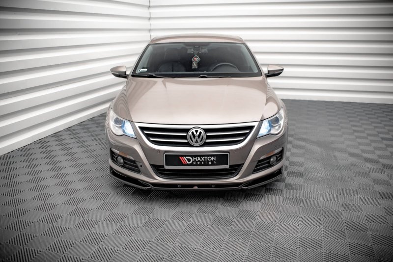 Maxton Front Ansatz V.4 für Volkswagen Passat CC schwarz Hochglanz VW-PA-CC-FD4-G