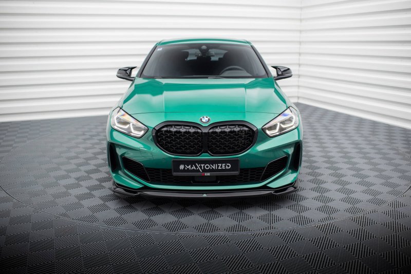 Maxton Front Ansatz V.1 für0 BMW M135i F40 schwarz Hochglanz BM-1-40-M-FD3-G